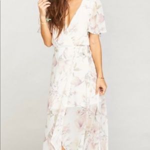 Show Me Your Mumu Floral Wrap hi-low Dress